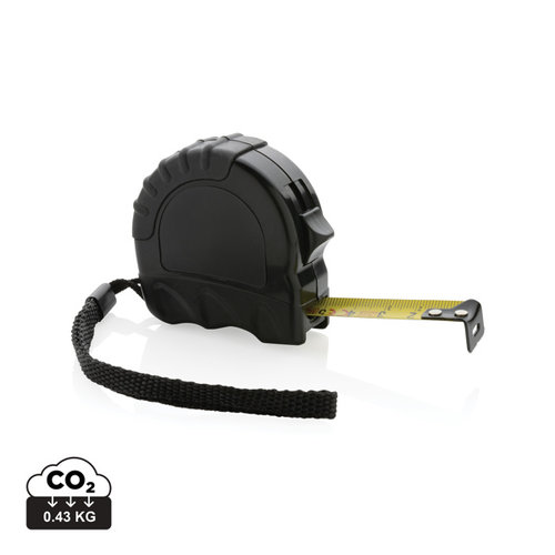 RCS gerecyclede plastic rolmaat 3 meter 16 mm bedrukken met logo DeBle