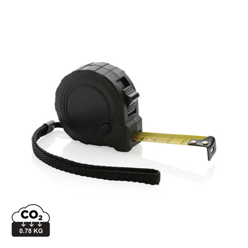 DeBle RCS gerecyclede rolmaat 3 meter met stopknop met logo bedrukken