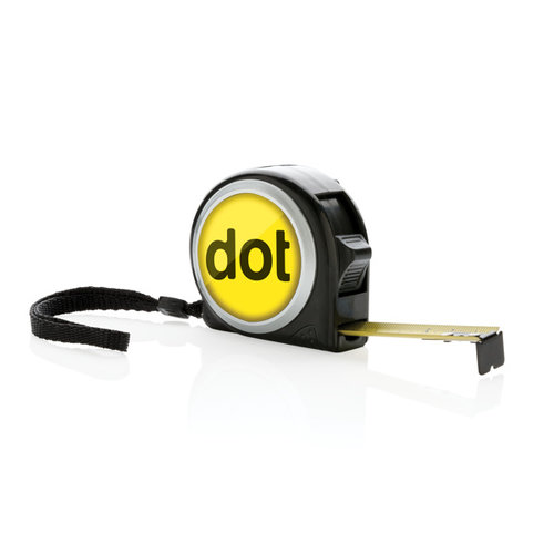 Rolmaat 5 meter 19 mm bedrukken met logo DeBle