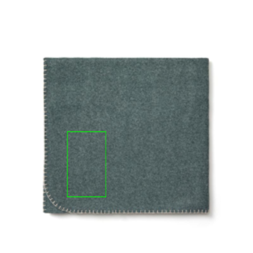 VINGA Bilton gerecyclede deken poncho 19462 van fleece met geborduurd bedrijfslogo