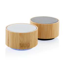 DeBle bamboe draadloze luidspreker 3W met logo