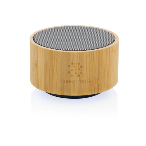 DeBle bamboe draadloze luidspreker 3W met logo
