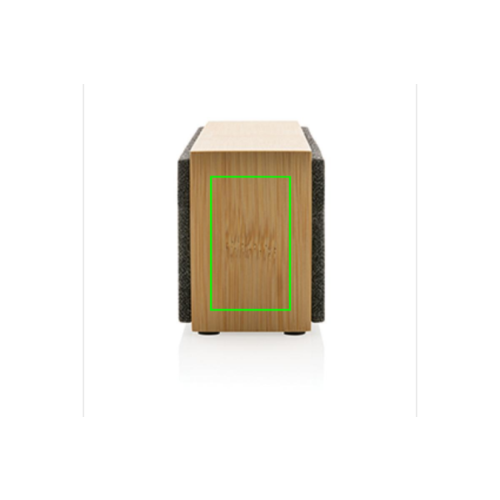 Draadloze luidspreker 10W bamboe P329649 met logo bedrukken DeBle