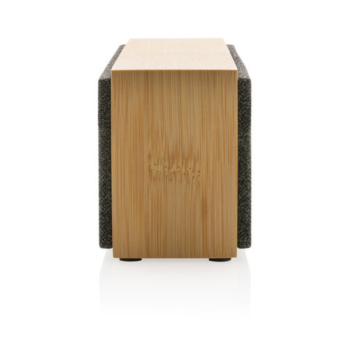 Draadloze luidspreker 10W bamboe P329649 met logo bedrukken DeBle