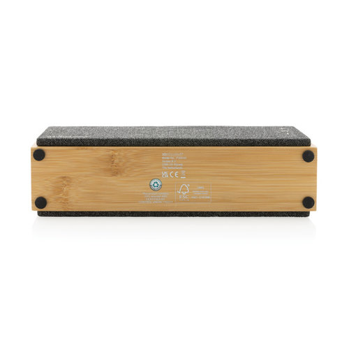 Draadloze luidspreker 10W bamboe P329649 met logo bedrukken DeBle