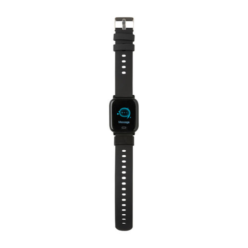 DeBle RCS gerecyclede TPU Fit smartwatch met kleurenscherm gegraveerd met logo