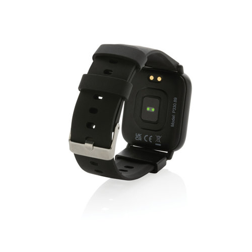 DeBle RCS gerecyclede TPU Fit smartwatch met kleurenscherm gegraveerd met logo