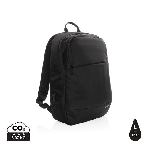 DéBlé Swiss Peak AWARE™ laptoprugzak P763.101 met 15,6 inch laptopvak en USB-oplaadpoort