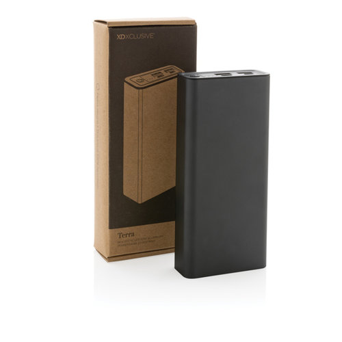 DeBle Terra RCS Aluminium Powerbank 20.000 mAh P322.632 bedrukken met logo