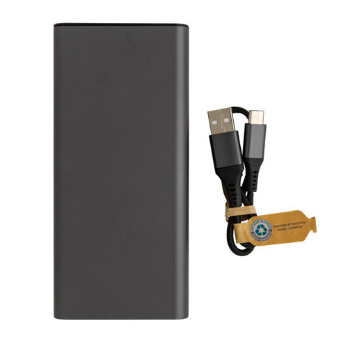 DeBle Terra RCS Aluminium Powerbank 20.000 mAh P322.632 bedrukken met logo