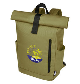 Byron 15,6" rugzak van GRS RPET met opgerolde bovenkant 18 L