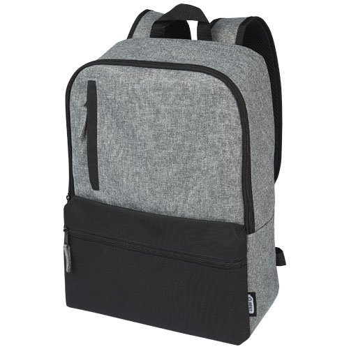 Reclaim GRS gerecyclede tweekleurige 15" laptoprugzak 14 L Reclaim GRS gerecyclede tweekleurige 15" laptoprugzak 14 L