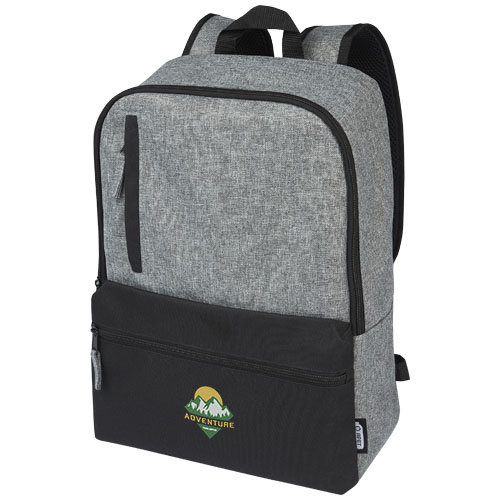 Reclaim GRS gerecyclede tweekleurige 15" laptoprugzak 14 L Reclaim GRS gerecyclede tweekleurige 15" laptoprugzak 14 L