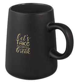 Joe keramische mok 450 ml met matte buitenkant en glanzende binnenzijde 100729 met logo
