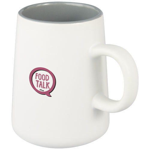 Joe keramische mok 450 ml met matte buitenkant en glanzende binnenzijde 100729 met logo
