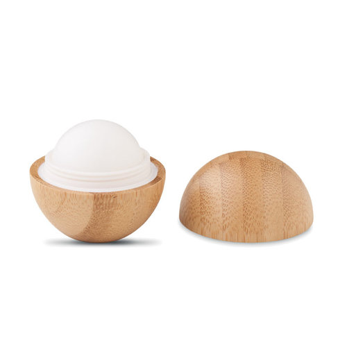 Lippenbalsem in bamboe doosje Soft lux (MO6753) met logo