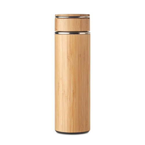 DeBle Tampere Dubbelwandige Thermosfles 400 ml met theezeef MO6272 bedrukken met logo