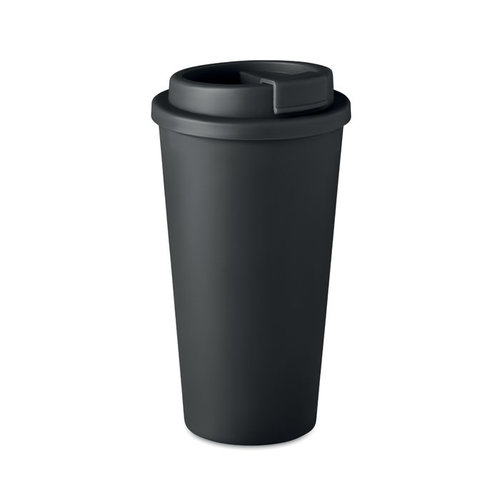 Tuesday dubbelwandige drinkbeker 475 ml kunststof bedrukken met logo DeBle