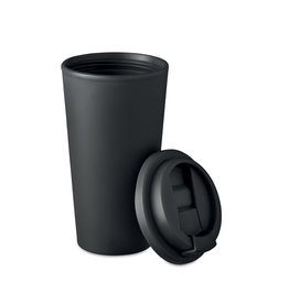 Tuesday dubbelwandige drinkbeker 475 ml kunststof bedrukken met logo DeBle