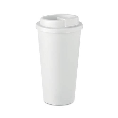 Tuesday dubbelwandige drinkbeker 475 ml kunststof bedrukken met logo DeBle