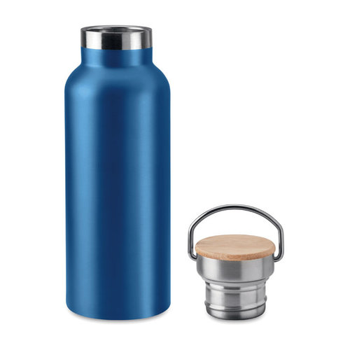 Helsinki dubbelwandige thermosfles 500 ml met bamboe dop MO9431