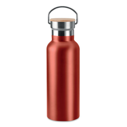 Helsinki dubbelwandige thermosfles 500 ml met bamboe dop MO9431