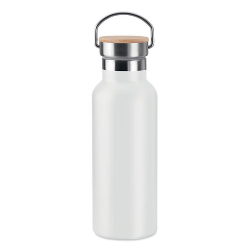 Helsinki dubbelwandige thermosfles 500 ml met bamboe dop MO9431