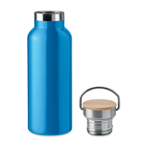 Helsinki dubbelwandige thermosfles 500 ml met bamboe dop MO9431