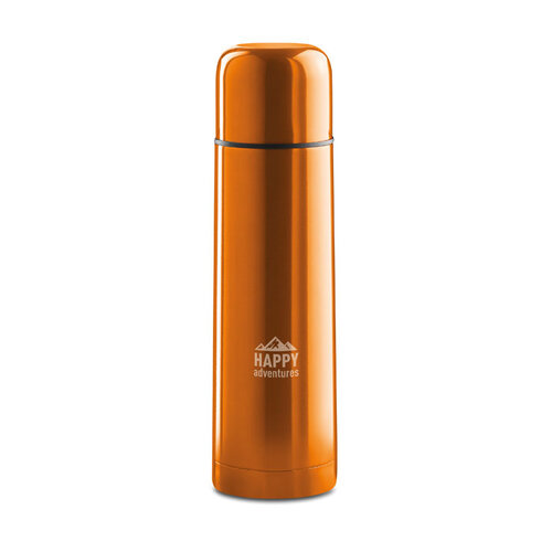 DeBle Chan dubbelwandige drinkfles 500 ml van RVS met logo, vacuüm geïsoleerde herbruikbare thermosfles