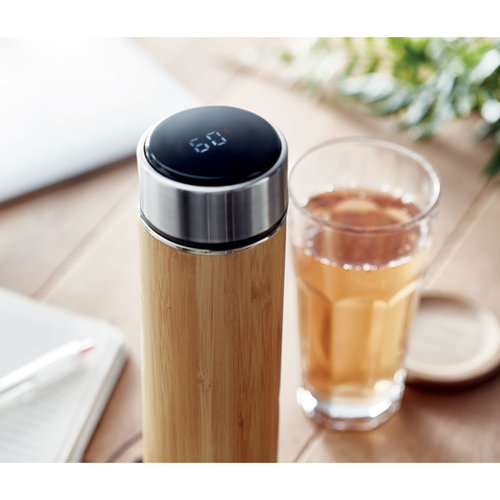 DeBle Panay Thermosfles met LED Thermometer 480 ml MO6327 bedrukken met logo
