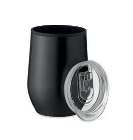 RVS reisbeker Chin Chan 350 ml MO6700 met logobedrukking