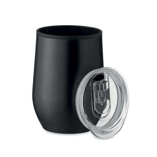 RVS reisbeker Chin Chan 350 ml MO6700 met logobedrukking