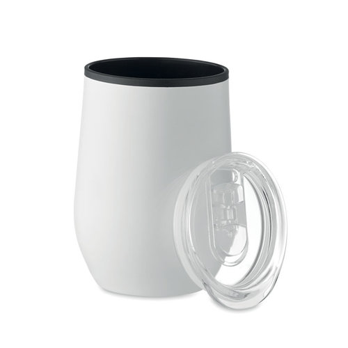 RVS reisbeker Chin Chan 350 ml MO6700 met logobedrukking