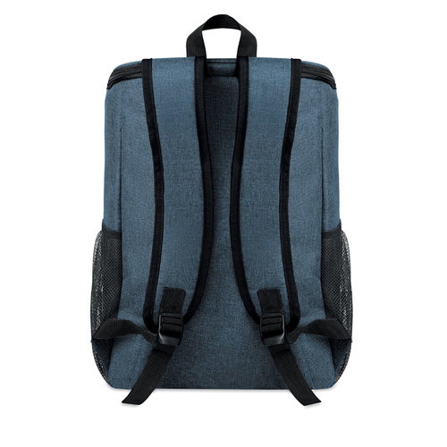 Montecool RPET koeltas rugzak MO6167 van gerecycled 600D RPET met geïsoleerd koelvak en complete picknickset voor twee personen bedrukken met logo