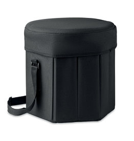 Seat & Drink koeltas en krukje MO6444 van 600D polyester met aluminium isolatie, opvouwbaar ontwerp en draagriem bedrukken met logo
