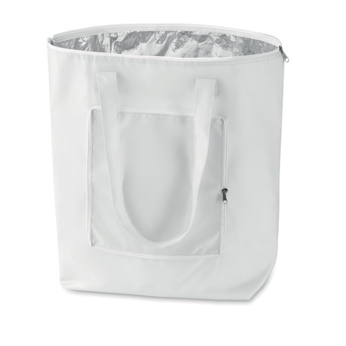 Plicool koeltas MO7214 van 210T polyester met aluminium isolatie, opvouwbaar ontwerp en 13 liter inhoud bedrukken met logo
