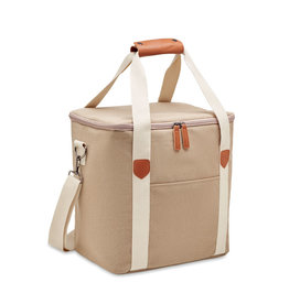 Kecil large koeltas MO6869 van gewassen canvas met PEVA-isolatie en ruime inhoud bedrukken met logo