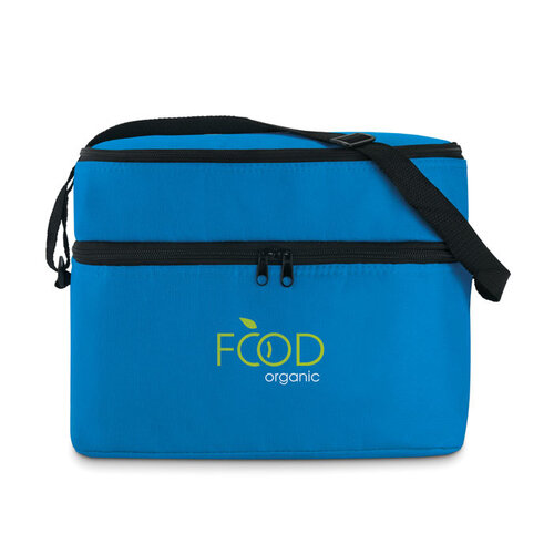 Casey koeltas MO8949 van 600D polyester met twee compartimenten bedrukken met logo
