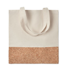 Illa tote boodschappentas met kurk bedrukken met logo DeBle