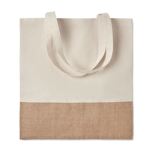 India tote Boodschappentas met jute MO9518 – 160 g/m² India tote Boodschappentas met jute MO9518 – 160 g/m²