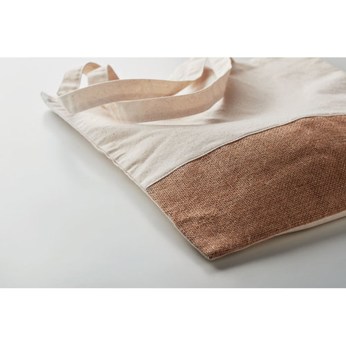 India tote boodschappentas met jute bedrukken met logo DeBle