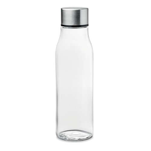 DeBle Venice glazen drinkfles 500 ml MO6210 met RVS dop bedrukt met logo