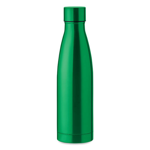 DeBle Belo Bottle dubbelwandige drinkfles 500 ml van RVS met koperen vacuümisolatie en logo, herbruikbare thermosfles