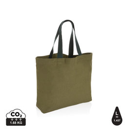 Impact Aware™ recycled canvas XL draagtas 240gsm ongeverfd
