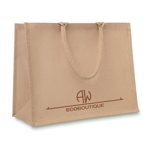 Brick Lane jute boodschappentas bedrukken met logo DeBle