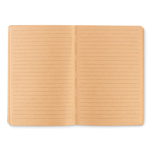 Notecork A5 notitieboek MO9860 met omslag van natuurlijk kurk, 192 gelinieerde pagina’s en stevige ingebonden afwerking