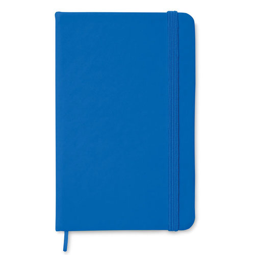 Notelux A6 notitieboekje MO1800 met PU-cover, 192 gelinieerde pagina’s, elastische sluiting en leeslint