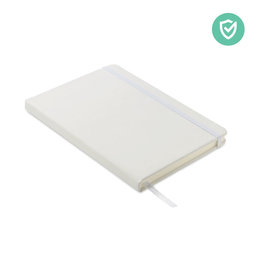 Arco Clean antibacterieel A5 notitieboek MO6141 met PU-kaft, antibacteriële coating, 96 gelinieerde pagina’s, elastische sluitband en leeslint