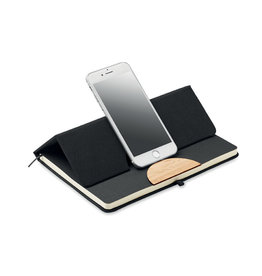 DéBlé Blama notitieboek met telefoonstandaard MO6576 bedrukt met logo