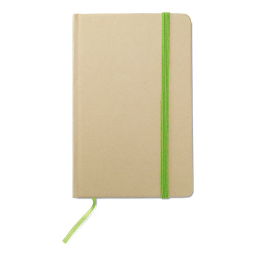 Evernote A6 notitieboekje MO7431 van gerecycled papier met 192 blanco pagina’s, elastische sluiting en bladwijzerlint